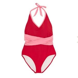 NWT A La Mer Momtini Red Sz Large